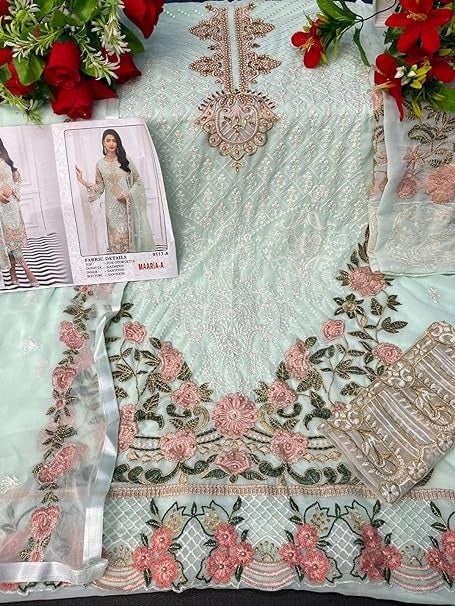 Pista Green Salwar Suit Indian Designer Wedding Salwar Suit Ready to Wear Salwar Kameez Partywear Lehenga Suit Readymade Dress