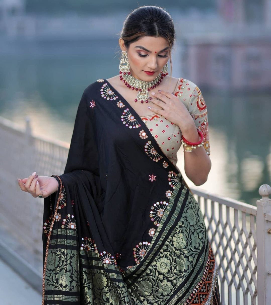 Lehenga choli dupatta Exclusive Butter Silk chaniya Choli With Digital Print Work Lehenga Choli Dupatta For Women Bollywood wedding Lehenga By Dealbazaars