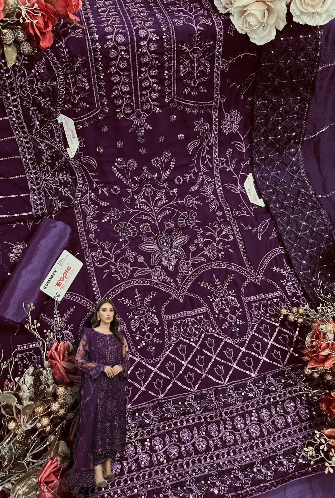 Georgette With Heavy Embroidery Work Stylish Designer Pakistani Function Wear Salwar Kameez Suit