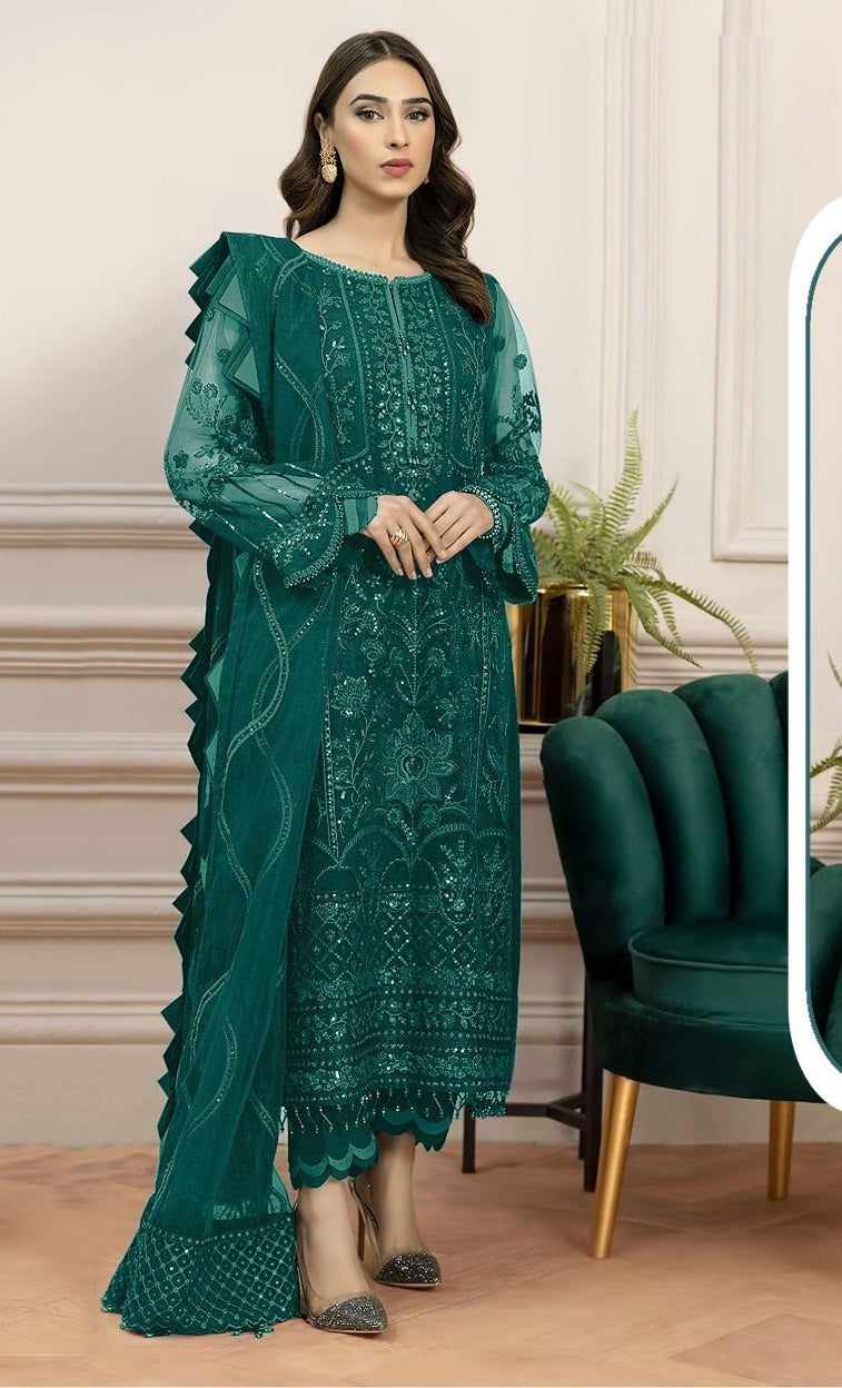 Georgette With Heavy Embroidery Work Stylish Designer Pakistani Function Wear Salwar Kameez Suit