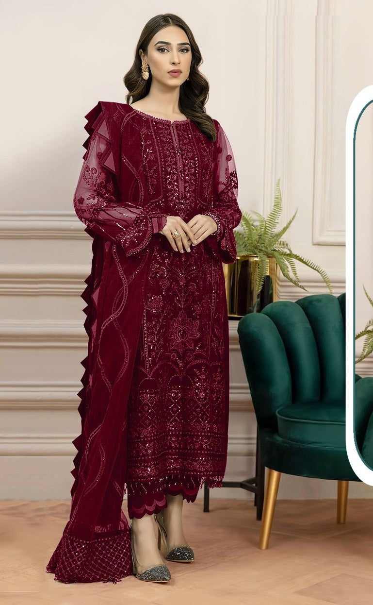 Georgette With Heavy Embroidery Work Stylish Designer Pakistani Function Wear Salwar Kameez Suit
