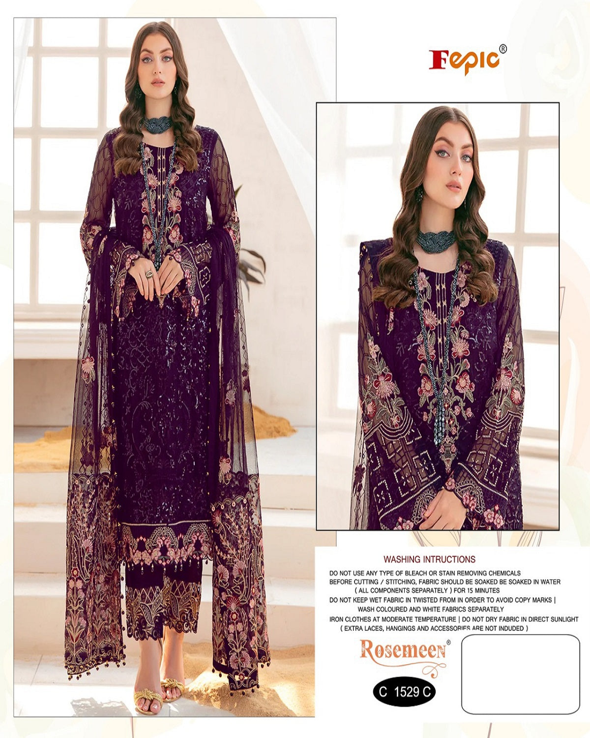Georgette Beautiful Embroidery Work Stylish Designer Pakistani Salwar Kameez Suit For Womens