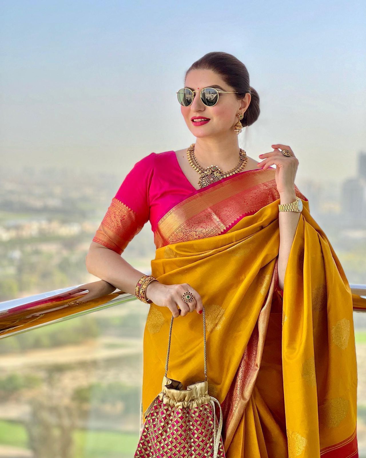 Yellow Jacquard Soft Lichi Silk Traditional Look Saree With Beautiful Rich Pallu and Unstitched Blouse Piece