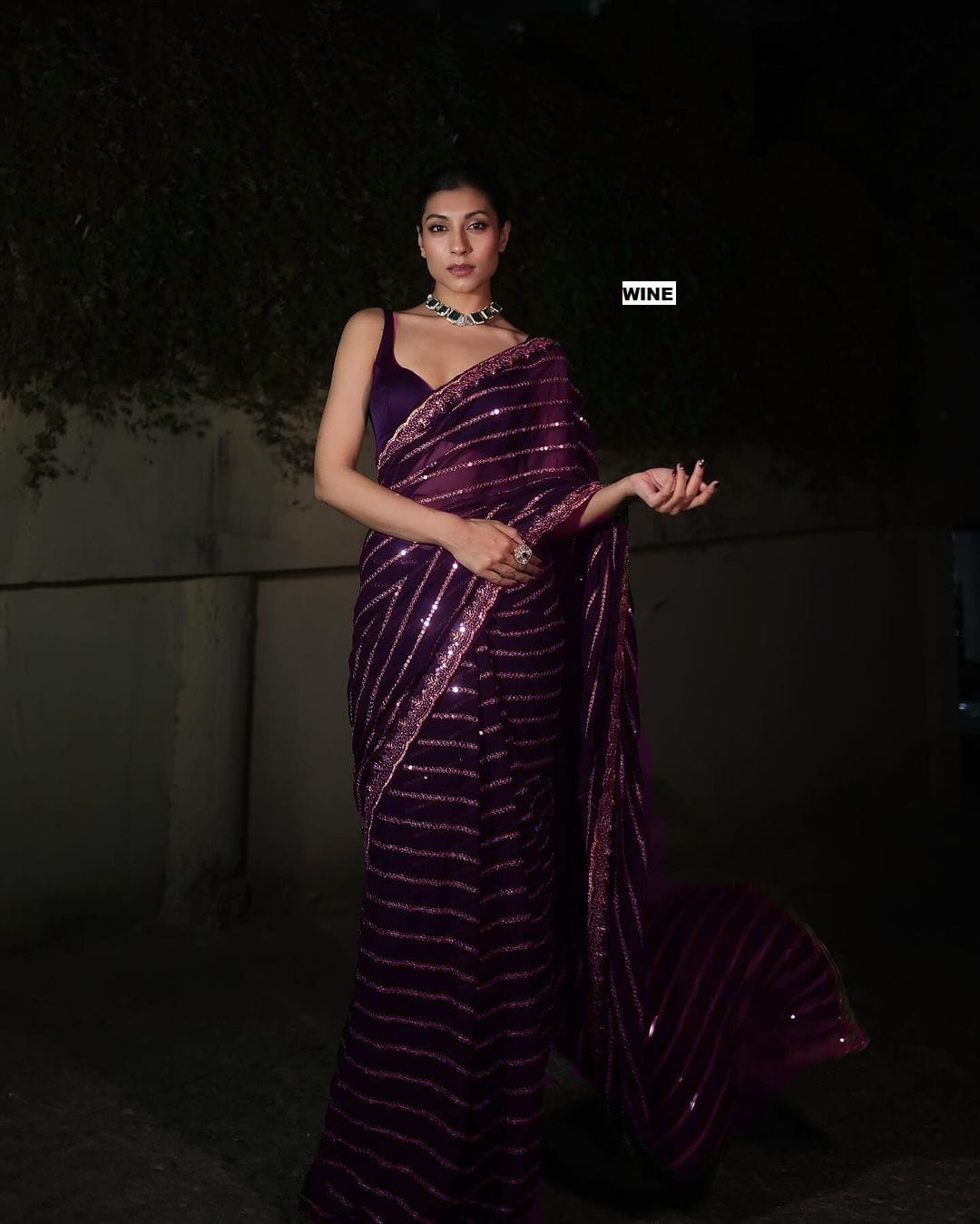 Black Bollywood Latest Stylish Function Soft Georgette Saree With heavy silk Blouse, Party Wear Wedding Saree
