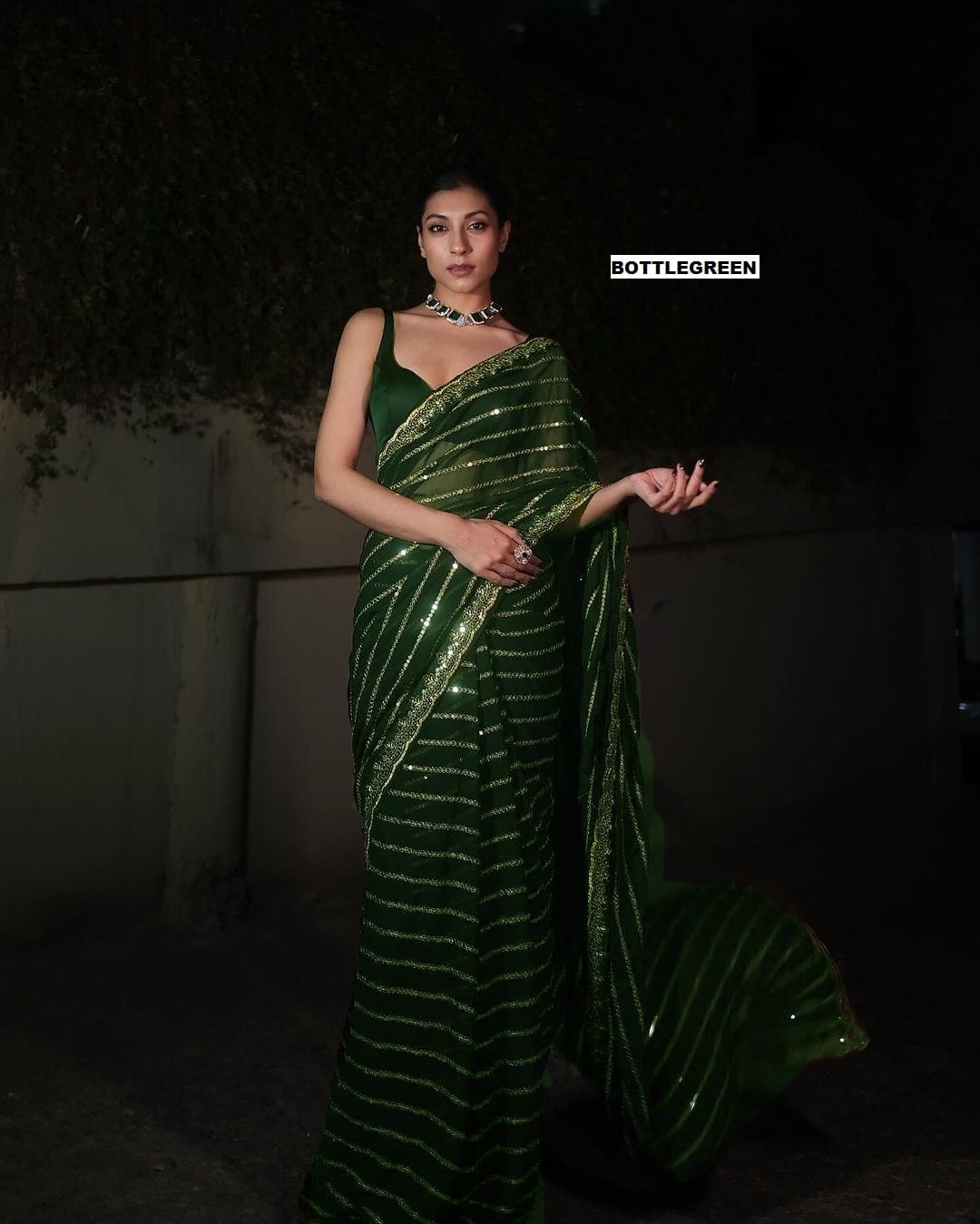 Black Bollywood Latest Stylish Function Soft Georgette Saree With heavy silk Blouse, Party Wear Wedding Saree