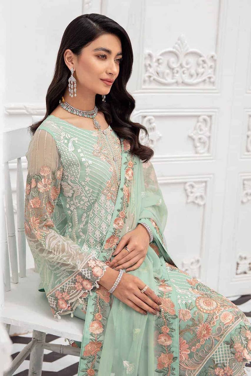 Pista Green Salwar Suit Indian Designer Wedding Salwar Suit Ready to Wear Salwar Kameez Partywear Lehenga Suit Readymade Dress