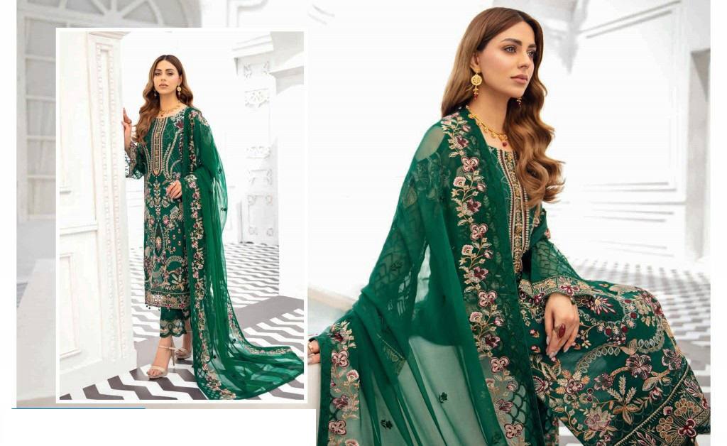Beautiful Partywear Green Kurta Set with Duppatta, Pakistani Designer Georgette piece Salwar Kameez for Weddings Readymade Dresses