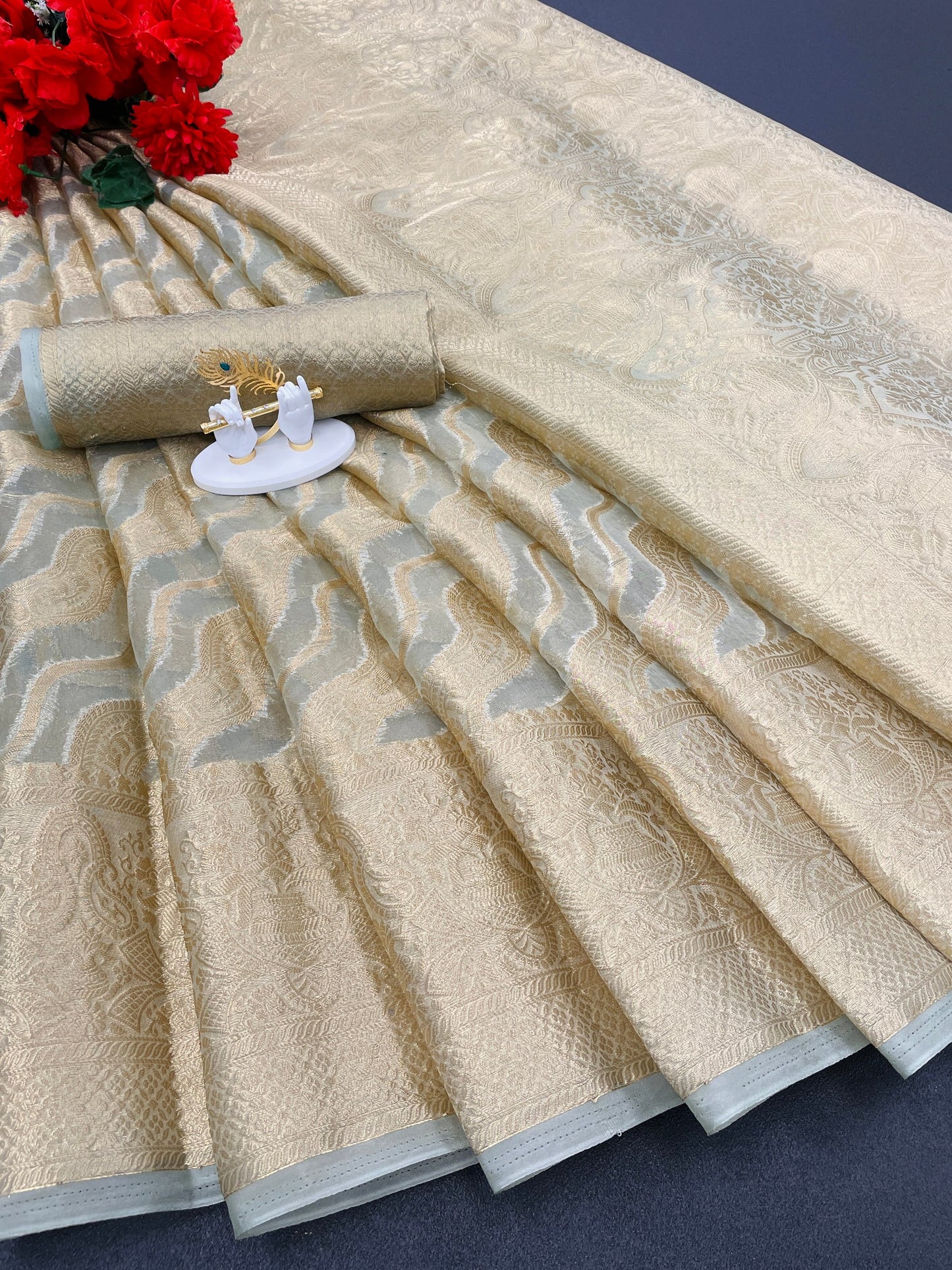 Fancy Soft Organza Silk Saree Party Wear Traditional Collection For Womens