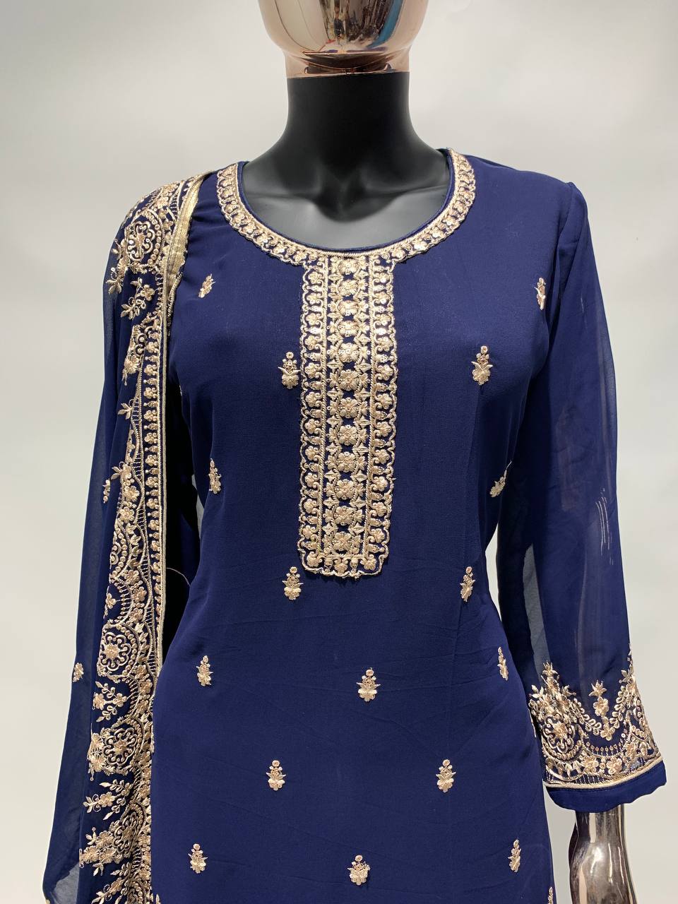Party Wear Designer Shalwar Kameez Palazzo Suits Heavy Embroidery Worked Pakistani Indian Wedding Wear Beautiful Salwar Kameez Dupatta Dresses