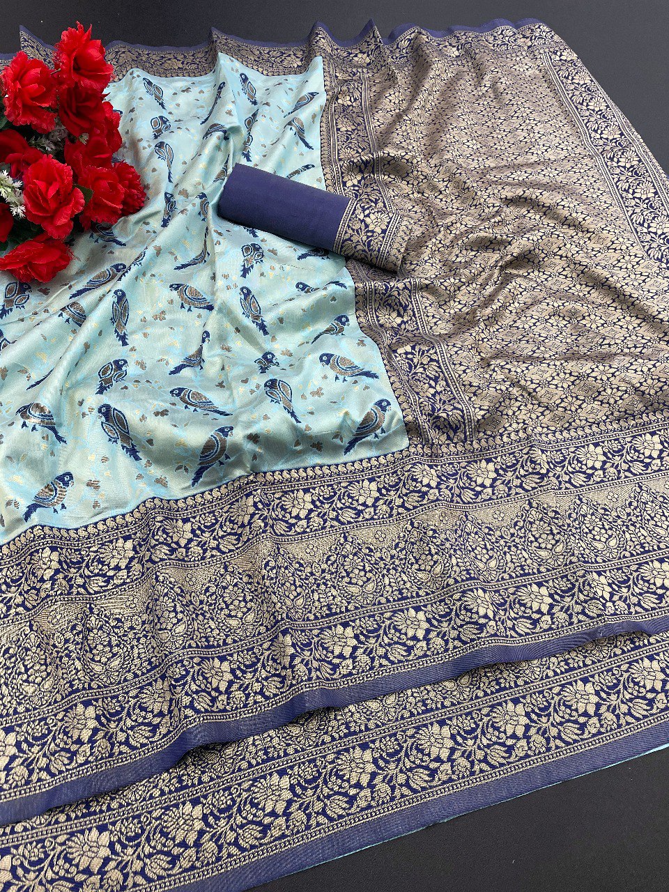 Women's Kanjeevaram Silk Saree With Woven Work Heavy Designer Wedding Wear Best Banarasi Silk Saree
