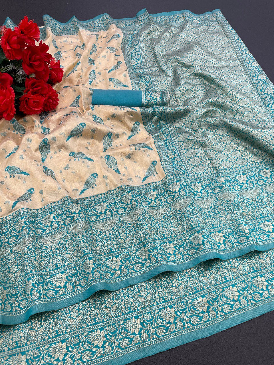 Women's Kanjeevaram Silk Saree With Woven Work Heavy Designer Wedding Wear Best Banarasi Silk Saree