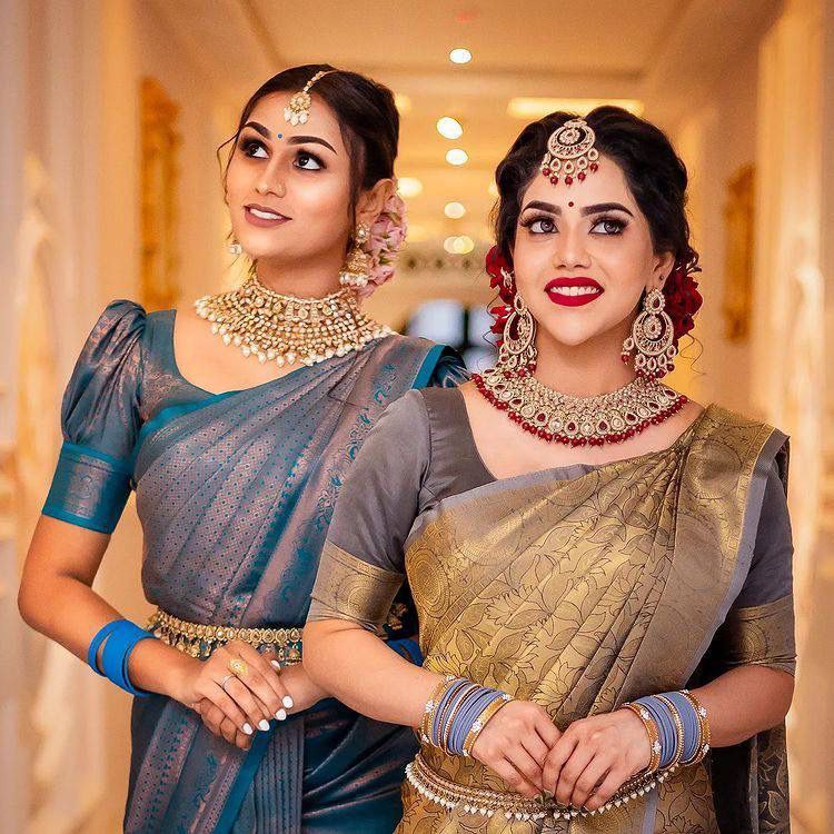 Jacquard Work Weaving Softy Silk Litchi Silk Saree (Separate Blouse Piece) traditional wear Saree