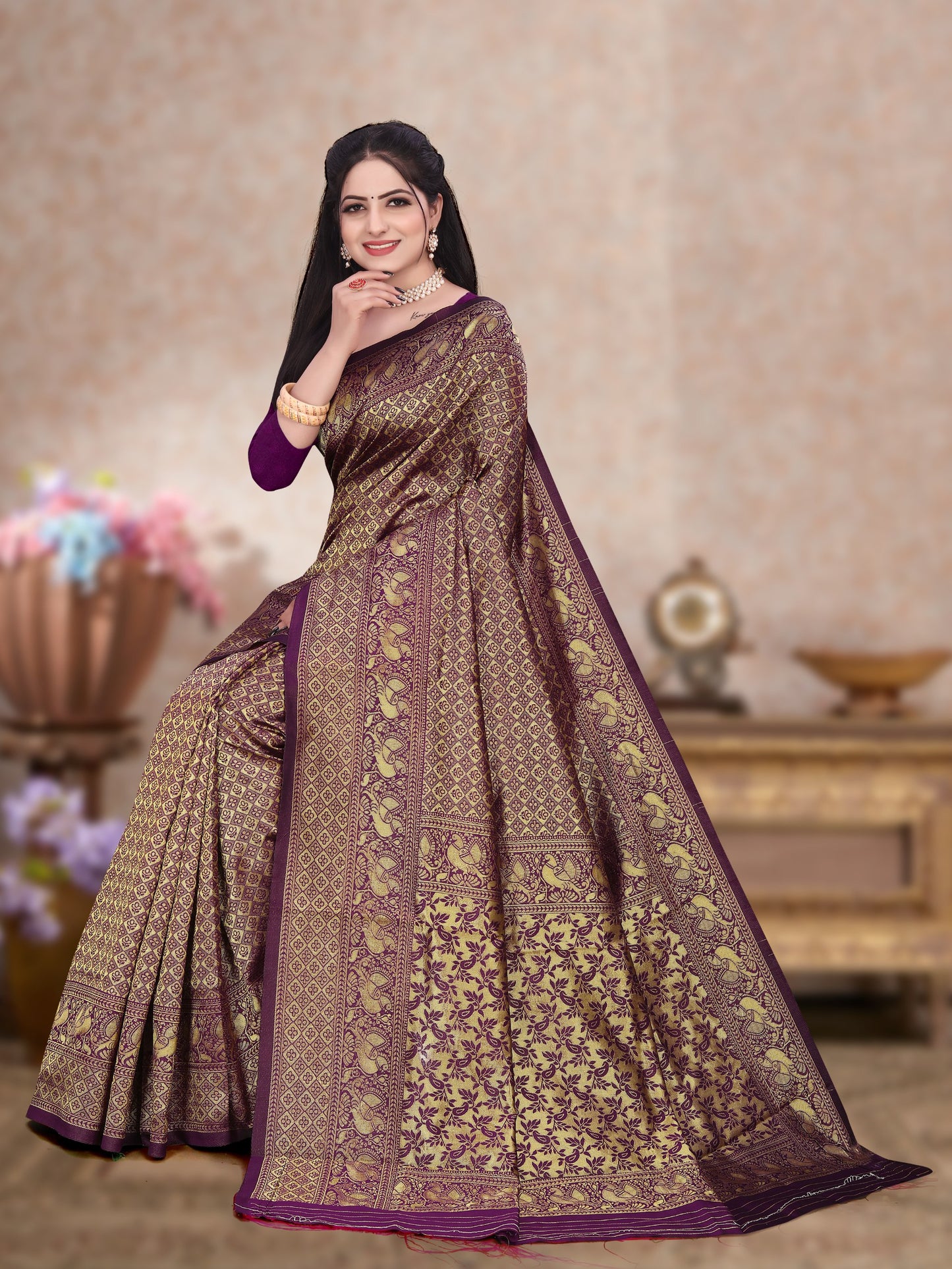 Breathable Organic Banarasi Silk Sarees For Intimate And Big Fat Indian Weddings