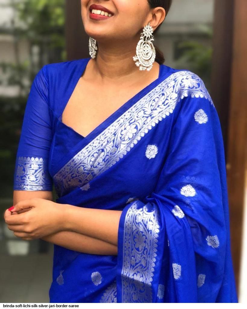 Royal Blue Color Designer Bold And Beautiful Saree, Indian Traditional Saree, Bollywood Style Exclusive Party Wear Kanchipuram Silk Saree