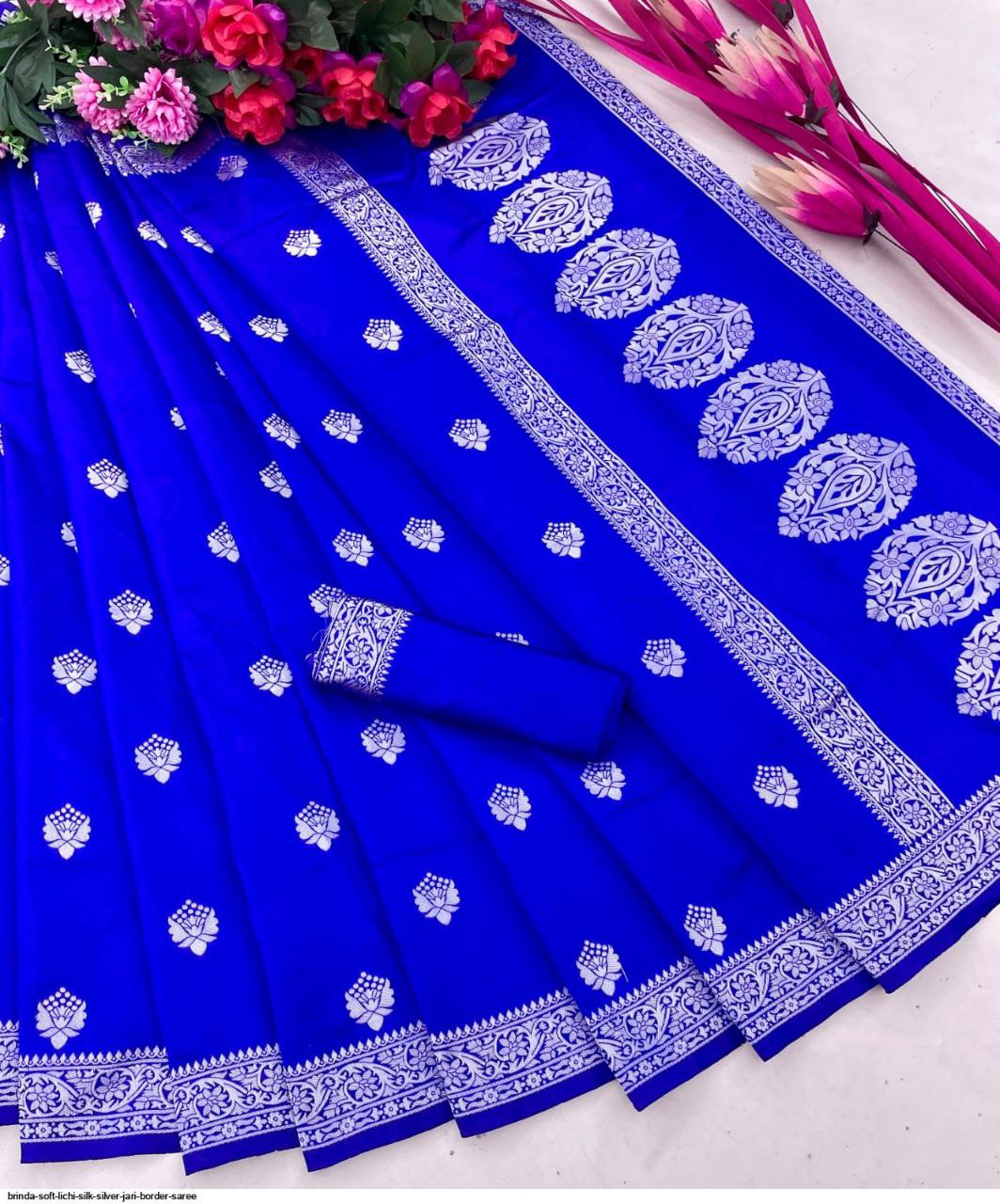 Royal Blue Color Designer Bold And Beautiful Saree, Indian Traditional Saree, Bollywood Style Exclusive Party Wear Kanchipuram Silk Saree