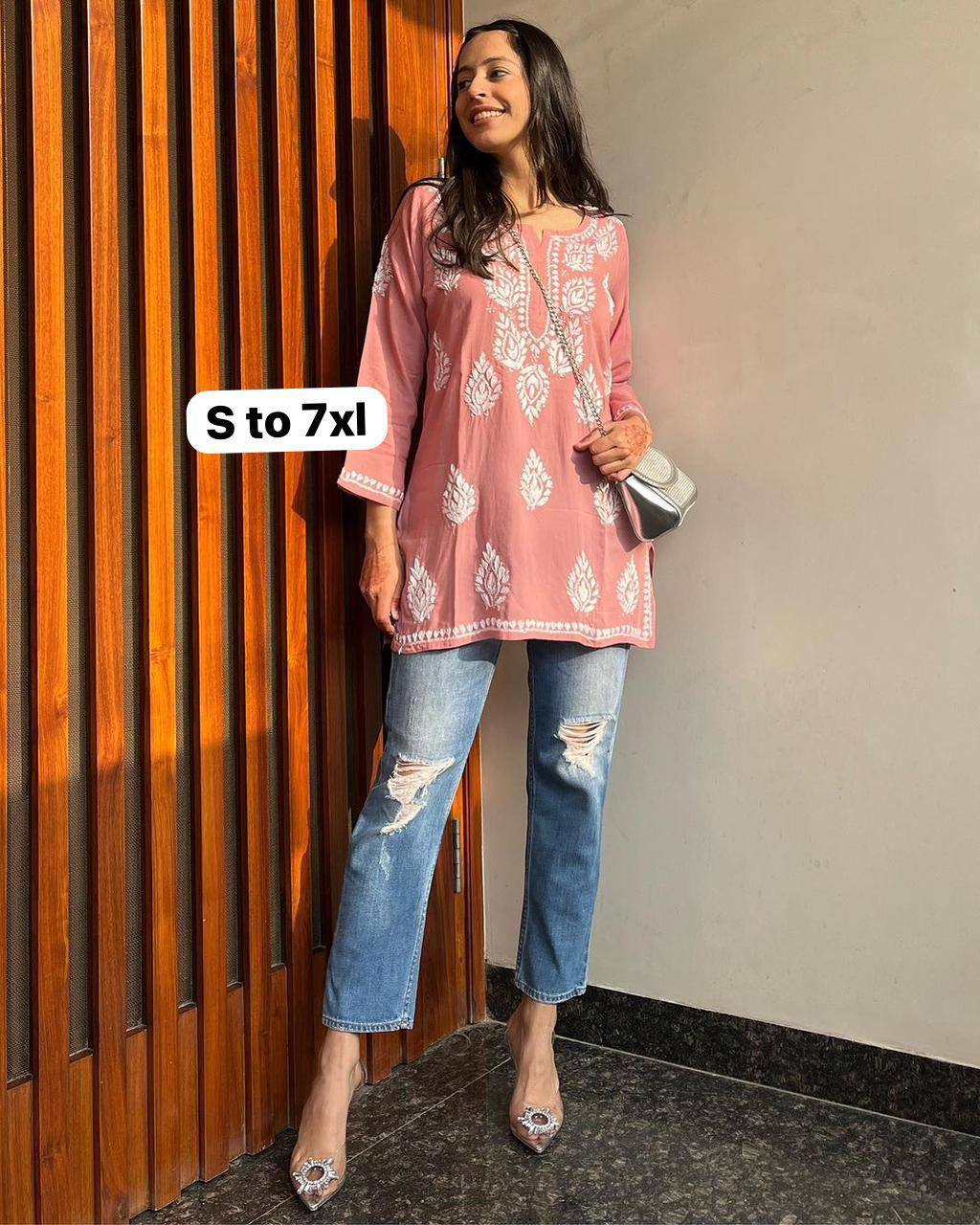 New Lunching Beautiful Fancy Designer Festival Special Kurti Style Tops For Women's