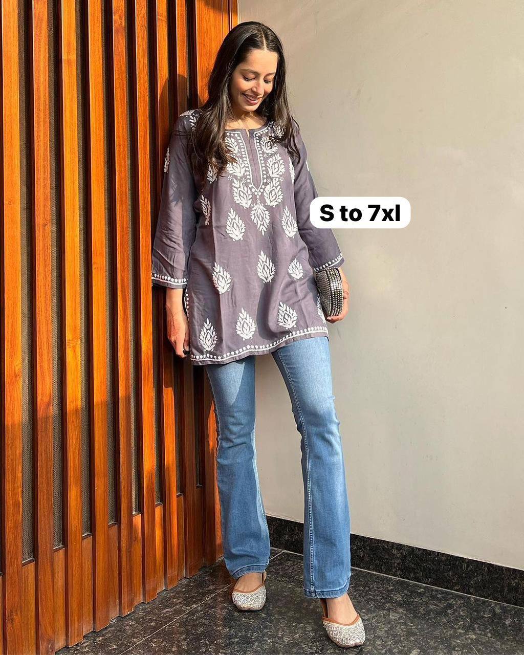 New Lunching Beautiful Fancy Designer Festival Special Kurti Style Tops For Women's