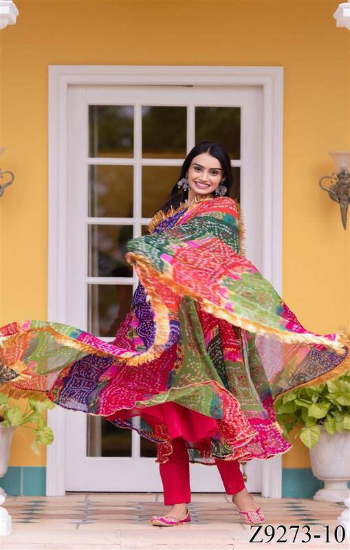 Bollywood Designer Partywear Readymade Full Flared Anarkali Gown Pant Dupatta,Women Ethnic Wear Suit,Lehariya Bandhani Anarkali,Indian wedding Suit