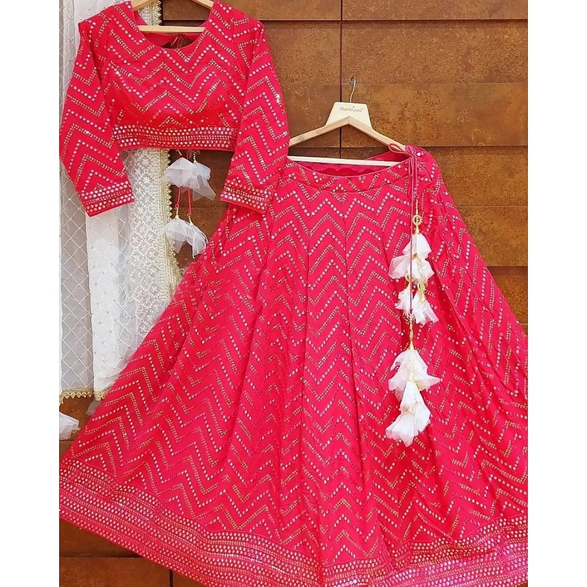 Women Embroidered Attractive Party Wear Silk Wedding Wear Lehenga choli