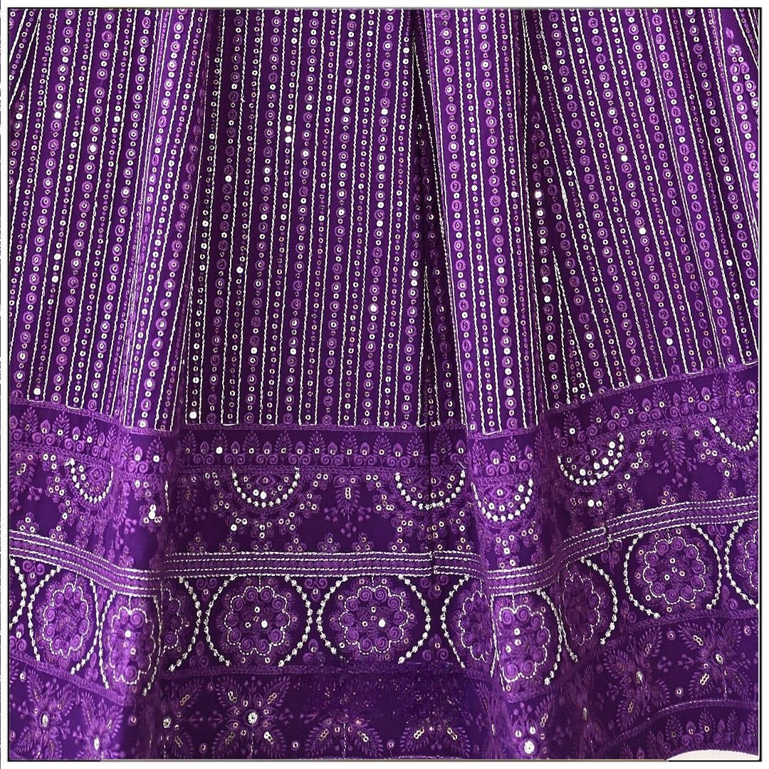 Purple Color Sequence Embroidery Lehenga Choli Ready to Wear Wedding Wear Chaniya Choli Party Festival Wear Indian Outfits For Women's