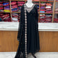 PURE SOFT FOX GEORGETTE FABRIC FULLY FLAIR ANARKALI, WITH DUPPTA SET, PENT READY TO WEAR