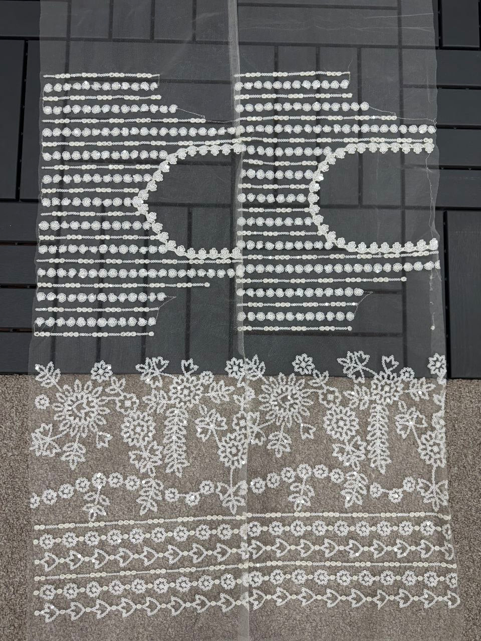 Heavy Butterfly Net Saree with 5mm Sequin Embroidery & Zalar Pallu