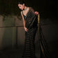 Premium Georgette Saree with Heavy Sequin Embroidery & Silk Blouse – Bridal/Occasion Wear