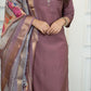Designers Kurta Pent Set, Premium Roman Silk & Kurta Full Inner Cotton with Hand Work Neckline, Dupatta Heavy Quality Nylon Muslin jacquard With Latkan