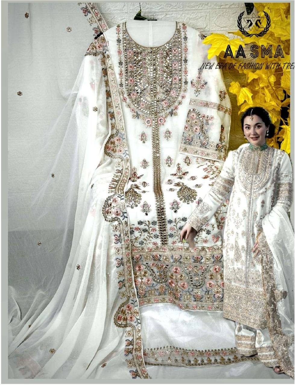 Elegant Faux Georgette Silk Kurti Set with Bottom & Lace-Embellished Dupatta – Multi-Needle Sequins Work (Fully Stitched