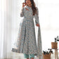 PURE CHIFFON FLORAL PRINT FABRIC FULLY FLAIR ANARKALI, WITH DUPPTA SET, PENT READY TO WEAR