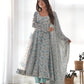 PURE CHIFFON FLORAL PRINT FABRIC FULLY FLAIR ANARKALI, WITH DUPPTA SET, PENT READY TO WEAR