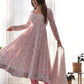 PURE CHIFFON FLORAL PRINT FABRIC FULLY FLAIR ANARKALI, WITH DUPPTA SET, PENT READY TO WEAR