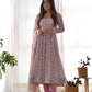 PURE CHIFFON FLORAL PRINT FABRIC FULLY FLAIR ANARKALI, WITH DUPPTA SET, PENT READY TO WEAR