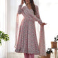 PURE CHIFFON FLORAL PRINT FABRIC FULLY FLAIR ANARKALI, WITH DUPPTA SET, PENT READY TO WEAR