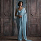 New Bollywood Blockbuster Faux Georgette Saree with Heavy Khichdi Sequin Embroidery & Cutwork Lace Border