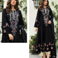 Wine Womens Designer Party Wear Fox Georgette Pakistani Salwar Kameez With Duaptta