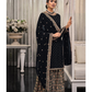 Traditional Wear Embroidery Work Palazzo Suit Georgette Pakistani Salwar Suit For Womens