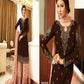 Maroon Designer Georgette Pakistani Style Salwar Kameez Wedding Party Wear Anarkali Suit With Palazzo Salwar Suit For Women