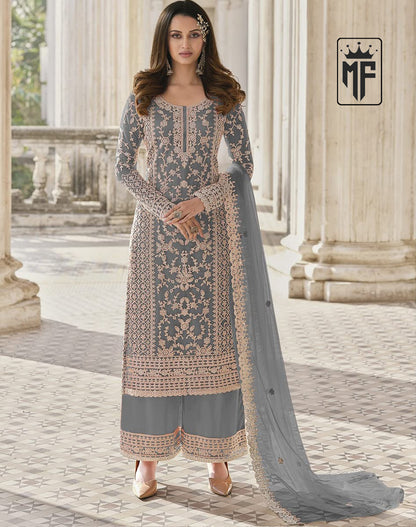Beautiful Wine White Floral Print Kurta Palazzo & Dupatta Set, Women Straight Kurta Pant Set, Pakistani 3 Piece Shalwar Kameez Readymade Set