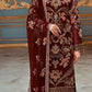 Blue Faux Georgette Heavy Embrodery Work Designer Pakistani Suit For Womans