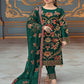 Wine Faux Georgette Heavy Embrodery Work Designer Pakistani Suit For Womans