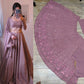 Light Purple Georgette Lehenga Choli With Embroidery Sequence Work And Georgette Dupatta For Women , Bridesmaid Lehenga