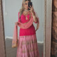 Pink Lehenga Choli in Heavy Faux Georgette with Embroidery Sequence Work