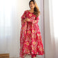 PURE SOFT ORGANZA SILK FABRIC FULLY FLAIR KALI PATTERN AND CANVAS PATTA WITH DUPPTA SET, PANT READY TO WEAR
