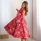 PURE SOFT ORGANZA SILK FABRIC FULLY FLAIR KALI PATTERN AND CANVAS PATTA WITH DUPPTA SET, PANT READY TO WEAR