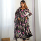 PURE SOFT ORGANZA SILK FABRIC FULLY FLAIR KALI PATTERN AND CANVAS PATTA WITH DUPPTA SET, PANT READY TO WEAR