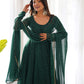 PURE FOX GEORGETTE LAHERIYA PRINT FABRIC FULLY FLAIR ANARKALI, WITH DUPATTA SET, PANT READY TO WEAR