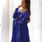 PURE FOX GEORGETTE LAHERIYA PRINT FABRIC FULLY FLAIR ANARKALI, WITH DUPATTA SET, PANT READY TO WEAR