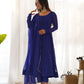 PURE FOX GEORGETTE LAHERIYA PRINT FABRIC FULLY FLAIR ANARKALI, WITH DUPATTA SET, PANT READY TO WEAR