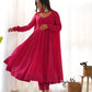 PURE FOX GEORGETTE LAHERIYA PRINT FABRIC FULLY FLAIR ANARKALI, WITH DUPATTA SET, PANT READY TO WEAR
